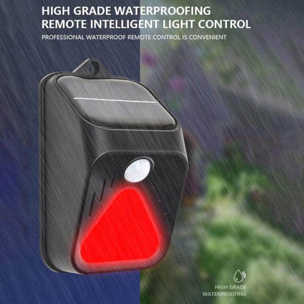 Solar Burglar Alarm Light With Motion Sensor For Outdoor Use — waterproof solar alarm light with red siren and motion sensor for farms, villas, warehouses