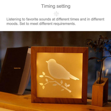 A Creative Night Light for Home Decoration and Bedtime featuring optical illusion bird projection with soothing lights and sounds for bedside relaxation