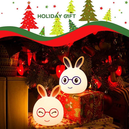 Charming Rabbit Inspired Lamp for Daily Evening Routines - cute portable rabbit night lamp on gifts under Christmas tree