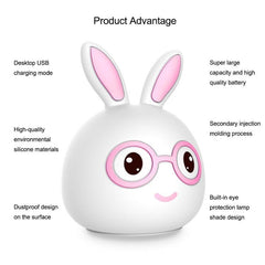 Charming Rabbit USB LED Night Light - Fun Gift for All Ages