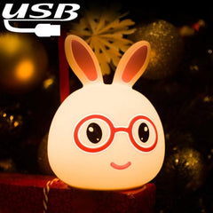 Charming Rabbit USB LED Night Light - Fun Gift for All Ages