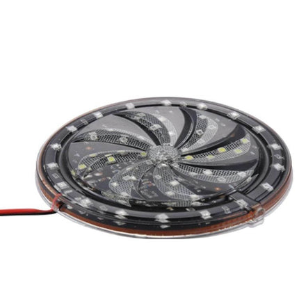 Styling RGB Flashing Light for Motorcycle Wheels, 10cm Diameter – round LED wheel light for added night visibility and style