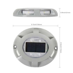 Lámpara LED de suelo empotrada con energía solar, IP68, impermeable, para jardín y césped al aire libre