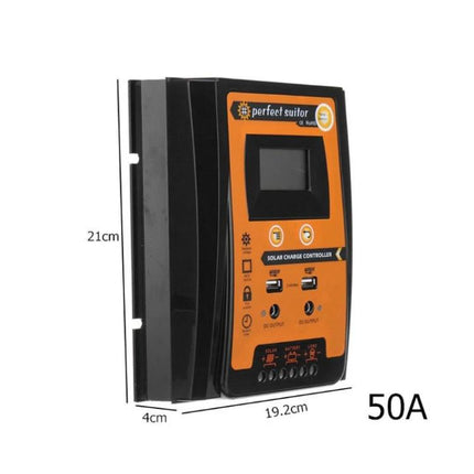 Portable Solar Charge Controller for Everyday Energy Management - 50A portable regulator for 12V/24V RVs and off-grid cabins