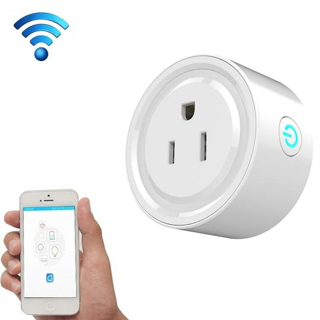 WiFi-Enabled Smart Plug for Remote Device Control and Scheduling allowing smartphone app timers for lamps and appliances