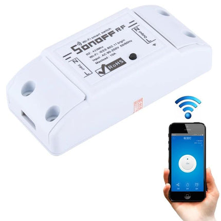 Sonoff 433MHz Wireless Remote Control Switch for Smart Homes white module with smartphone app control