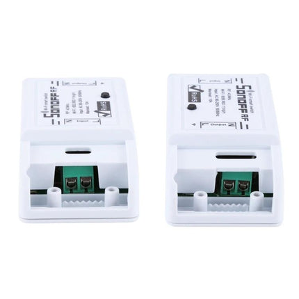 Sonoff 433MHz Wireless Remote Control Switch for Smart Homes compact white module showing input and output terminals