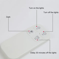 Wireless Remote-Controlled LED Wall Light for Bedroom - Battery Operated, 10m Range