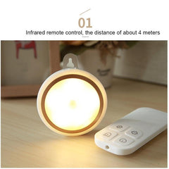 Remote-Controlled USB Rechargeable Wall Light for Bedroom & Cabinets