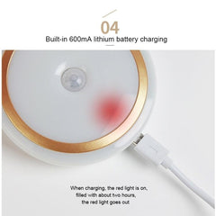 Remote-Controlled USB Rechargeable Wall Light for Bedroom & Cabinets