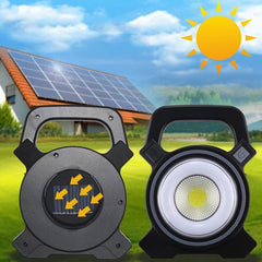 Lámpara de camping portátil con panel solar