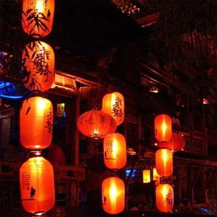 Red Bulb for Everyday Home Lighting and Decor Needs glowing in warm lantern-style display to create cozy ambient lighting