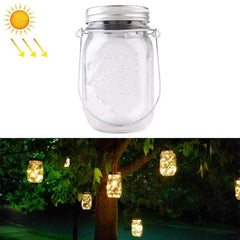 Solar LED Jar Cap Light for Enchanting Outdoor Ambiance - Bottle Not Included Warm White 10 LEDs Warm White