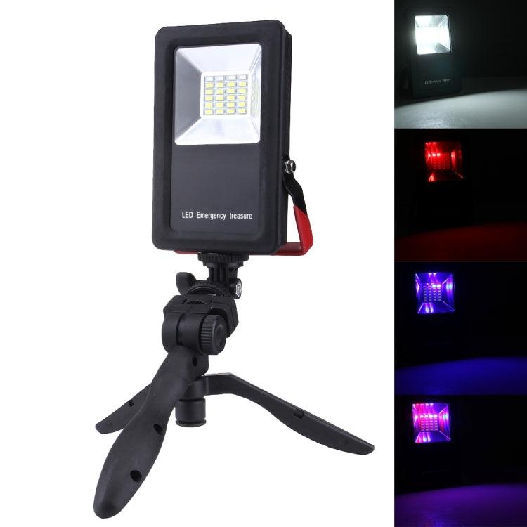 Portable 24 LED SMD5730 Flashing Warning Light with Holder - 2400LM Emergency Safety Light