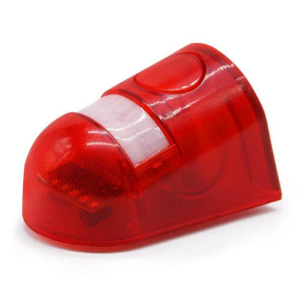 Solar Powered Sound Light Alarm Outdoor Waterproof System red waterproof outdoor strobe and siren with 6 flashing LEDs and solar panel