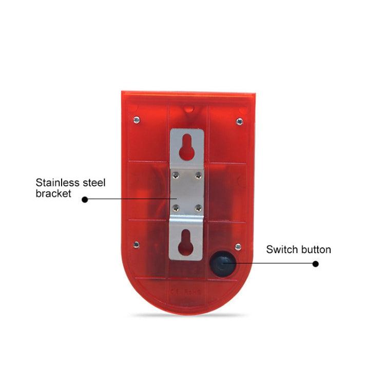 Solar-Operated 110 dB Waterproof Security Alarm with Strobe Light and Extended Battery Life