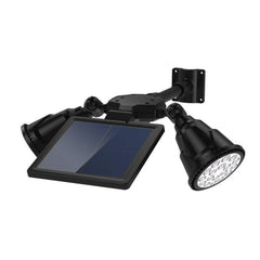 Eco-Friendly Dual-Head Solar LED Spotlight with Motion Detection for Outdoor Illumination