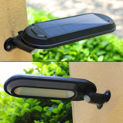 Solar Garden Lamp With Motion Sensor Waterproof Outdoor mounted on wall pathway light with polysilicon solar panel and motion sensor