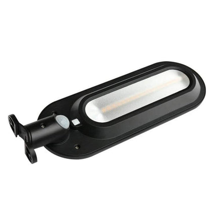 Solar Garden Lamp With Motion Sensor Waterproof Outdoor black LED pathway light with motion sensor and solar panel, waterproof design