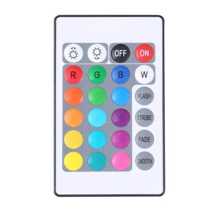 Smart WiFi LED RGB Controller With IR Remote For LED Strips - compact IR remote with color and mode buttons for RGBW LED strips