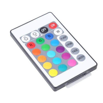 Smart WiFi LED RGB Controller With IR Remote For LED Strips - compact IR remote with multicolor buttons for app and offline control