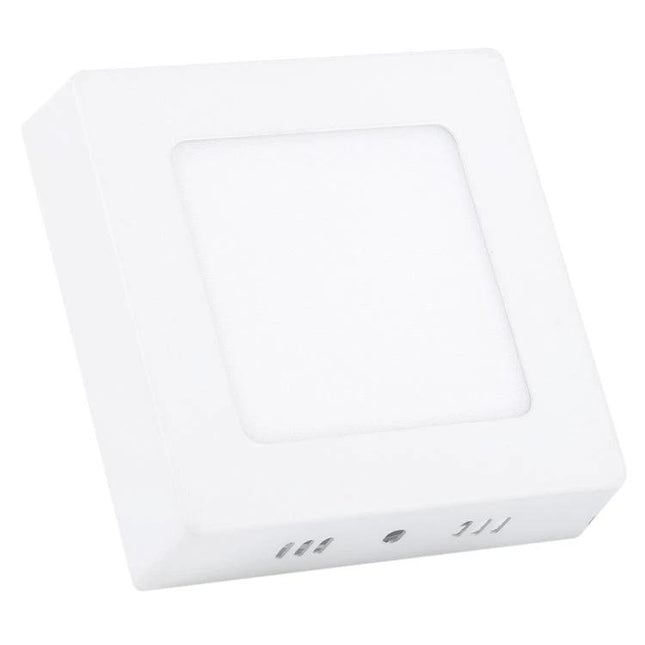 Energy-Efficient LED Panel Lights For Everyday Home Lighting - white square surface-mounted LED panel light for kitchen or bedroom