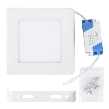 Energy-Efficient LED Panel Lights For Everyday Home Lighting square recessed panel light kit with driver and mounting bracket