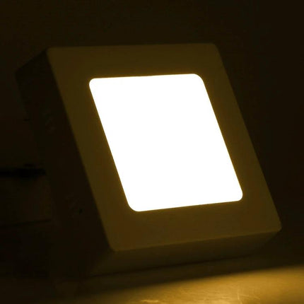 Energy-Efficient LED Panel Lights For Everyday Home Lighting - square warm white panel light mounted in a room
