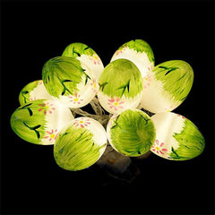 Charming LED Easter Egg String Lights - 10 Colorful Bulbs for Festive Decor