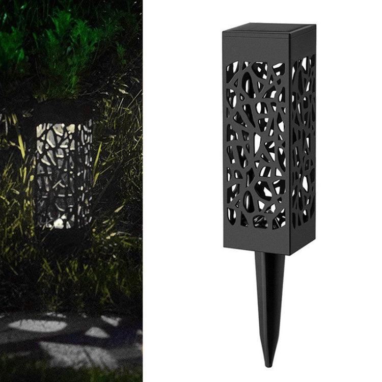 Solar-Activated Elegant Hollow Garden Light for Outdoor Ambiance White Light