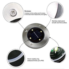 SMD 5050 Solar-Powered Underground LED Garden Pathway Light