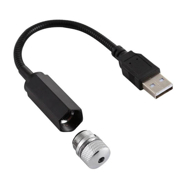USB Atmosphere Light 360 Degree Rotating For Car And Home compact USB cable and adapter for ambient rotating light