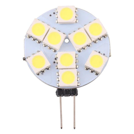 Practical Light Bulb for Everyday Home Illumination Needs - close-up of round 5050 SMD LED board with warm white chips
