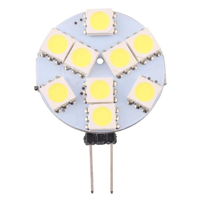 Practical Light Bulb for Everyday Home Illumination Needs - close-up of round 5050 SMD LED board with warm white chips