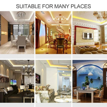 Practical Light Bulb for Everyday Home Illumination Needs - collage of rooms showing warm and cool LED lighting suitable for many places