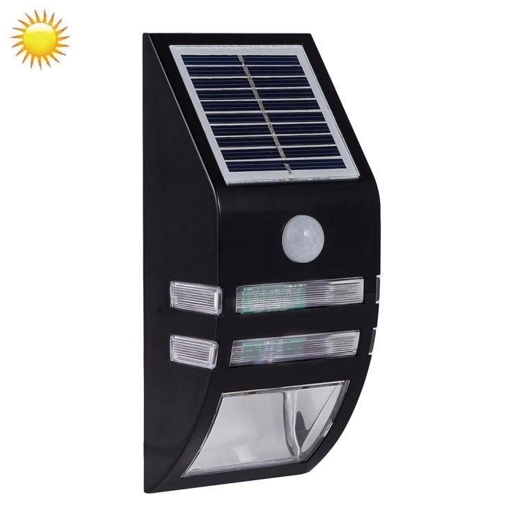 Aplique de pared para exterior de 80 LM, 6000-6500 K, con panel solar de 5 V y 0,5 W