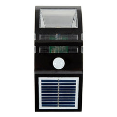 Aplique de pared para exterior de 80 LM, 6000-6500 K, con panel solar de 5 V y 0,5 W