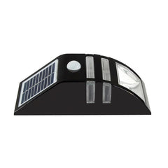 Aplique de pared para exterior de 80 LM, 6000-6500 K, con panel solar de 5 V y 0,5 W