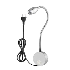 Lámpara de pared con luz de montaje en pared de 160 LM, 3000-3200 K, certificación CE/FCC, longitud de cuello de cisne: 30 cm, enchufe de EE. UU./UE, entrega predeterminada: enchufe de la UE