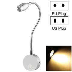 Lámpara de pared con luz de montaje en pared de 160 LM, 3000-3200 K, certificación CE/FCC, longitud de cuello de cisne: 30 cm, enchufe de EE. UU./UE, entrega predeterminada: enchufe de la UE