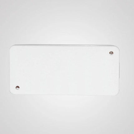 WiFi Smart Switch for Voice-Activated Home Control with Alexa in white rectangular wall-mounted design showing screw holes and smooth finish