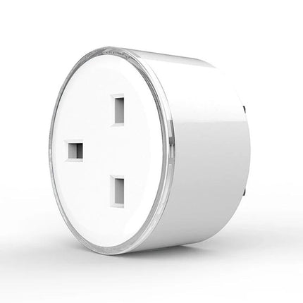 RGB WiFi Smart Socket with Adjustable Scene Lighting and UK Plug - white smart plug with RGB ring for remote brightness and color control