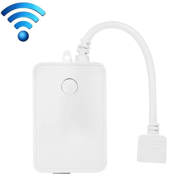 WiFi Remote Control Smart LED Strip Light Controller for Home Use white controller box with WiFi icon and connector cable