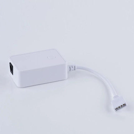 WiFi Remote Control Smart LED Strip Light Controller for Home Use white compact WiFi controller module with cable and 4-pin connector