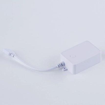 WiFi Remote Control Smart LED Strip Light Controller for Home Use white inline controller box with cable for smartphone app lighting control
