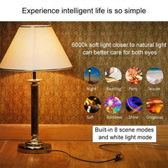 Smart 6000K LED Lamp Compatible with Alexa & Google Home, AC 85-265V