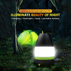 Versatile 5W USB Rechargeable Handheld LED Lantern with Power Bank (Green)