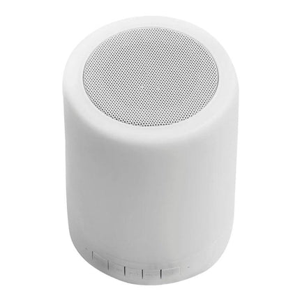 Versatile Speaker for Everyday Music and Travel Moments - compact white portable speaker with handle-friendly design and call-ready connectivity