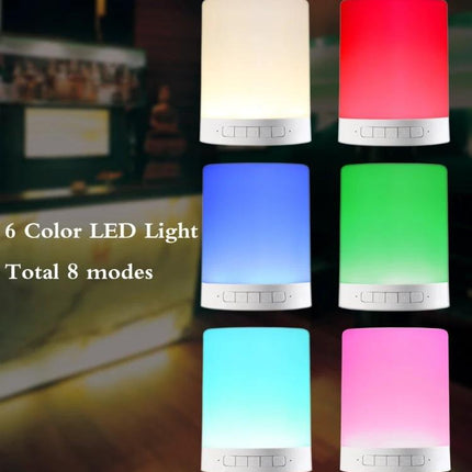 Versatile Speaker for Everyday Music and Travel Moments - portable LED color-changing speaker with handle, Bluetooth and call support, six-color modes