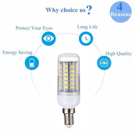 Essential lighting for everyday home and office spaces LED corn bulb image highlighting energy saving, long life, eye protection, and high quality